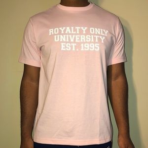 Baby Pink “ROYALTY ONLY UNIVERSITY EST. 1995” Tee